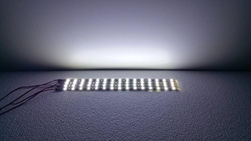 Online Services 4 Pack White Super Bright 5050 LED Strips - 15 LEDs Per Flexible Strip - 30cm Long - 12V - Adhesive Backed