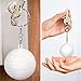 Blulu 20 Pack White Volleyball Keychains for Party Favors, School Carnival Reward, Party Bag Gift Fillers (Volleyball Keychains, 20 Pack)