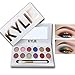 Kylie 12 Colors Pigmented Matte and Shimmer Professional Eyeshadow Palette Eye Shadow Makeup Kit Set Pro Palette with Brush