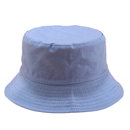 Crytech Unisex Fashion Unique Print Travel Reversible Tie Dye Bucket Hat Hip Hop Canvas Fisherman Cap Outdoot Travel Packable Hip-Hop Uv Protection Sun Hat for Women Men Couples (Blue)