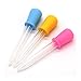 Coolrunner 5ML Clear Silicone Plastic Droppers Pipettes for Candy Molds, Gummy Mold and Crafts 6pcs