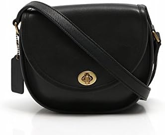 Amazon コーチ Coach ショルダーバッグ ポシェット オールドコーチ ターンロック レザー 黒 Usa製 9981 中古 ショルダーバッグ