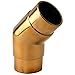 Flush Angle Fitting 135(45) Degree - Polished Brass - 2