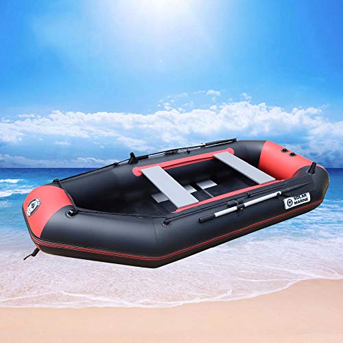 GNZM Aufblasbare KajaksSchlauchboot4 Person 270cm PVC Schlauchboot Ruderboot Kajak Beiboot Fischerschiff Hovercraft Kanu… – Bild 3