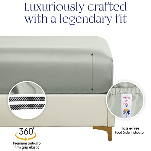 CALIFORNIA DESIGN DEN Authentic Soft Split King Sheets, 800 Sateen 100