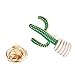 Souarts 17Pcs Cartoons Cactus Enamel Brooch Pin Set, Cute Enamel Lapel Cartoon Brooch Pin, Badges Brooch for DIY Clothes T-shirt Jackets Bags Backpacks Lapel Pin Set