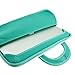 KOZMICC 15 15.6 Inch Neoprene Messenger Sleeve Handle Shoulder Bag Case Cover (Teal/White) for 15-inch Apple MacBook Pro, Apple MacBook Pro w/Retina Display & Other 15