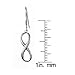 Sterling Silver Infinity Figure 8 High-Polish, Solid Dangling Earrings