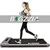 Bigzzia Motorised Treadmill, Under Desk Treadmill Portable Walking Running Pad Flat Slim Machine with Remote Control and…