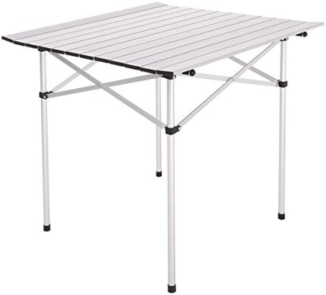 Aluminum Roll Up Table Folding Portable Camp Beach Party Picnic Table