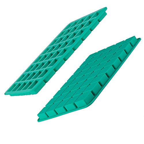 DIFENLUN Silicone Candy Molds, 40-Cavity Mini Square Chocolate Molds for Gummy Jelly Truffles Pralines Caramels, Ice Cube Tray Molds