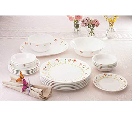 Corelle Spring Shoots Dinner Set of 21 pcs