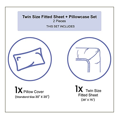 Ambesonne Basketball Fitted Sheet & Pillow Sham