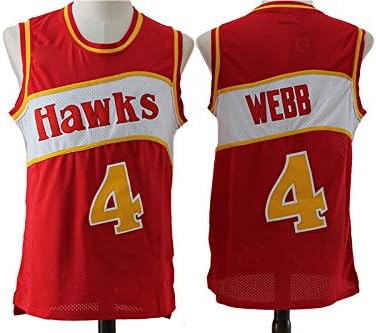Atlanta Spud Webb Mens Jersey Red Retro L