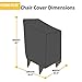 KHOMO GEAR Outdoor Stackable Stack Chair Cover, Grey