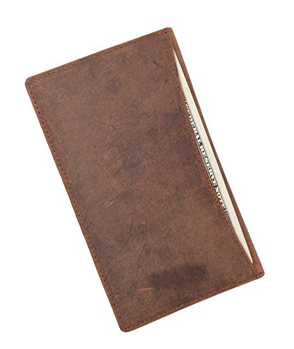 Marshal Bifold Leather RFID Blocking Wallet For Men & Women | Genuine Leather Holder With 19 Slots, 2 Bill Compartments & ID Window | For Credit/Debit Cards, Money & More (Vintage)