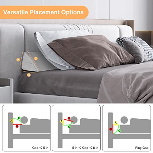 Aurako Queen Size Bed Wedge Pillow Headboard Pillow Mattress Wedge Bed