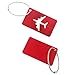 Metal Luggage Tags Baggage Suitcases Travel Labels Plane Shape Red, 6 Pack By V-story