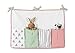 Sweet Jojo Designs 9-Piece Coral, Mint and Grey Woodsy Deer Girls Baby Bedding Crib Set with Bumper