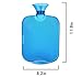 Hot Water Bottle - Made of Classic Rubber with Large Size, Best for Quick Pain Relief & Comfort with Elegant Knitted Water Bottle Cover - Blue by Diamond Driven