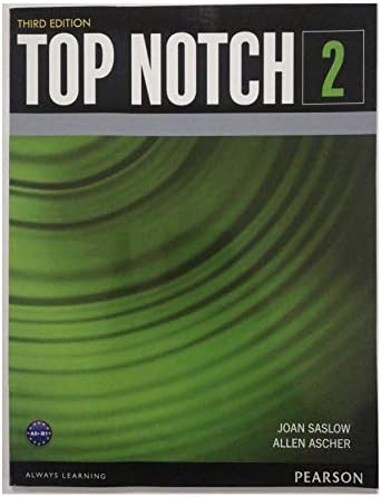 Amazon.com: Top Notch 2 Student Book with MyEnglishLab (3rd