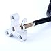 Amarine Made Sure Grip Steel 20 Degree Angle Rod Holder with Mounting Base, Metric M10x1.5 Thread Coated Steel Rod-PVC Dipped Fishing Pole Holders for Boat (1Pcs)
