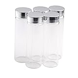 90ml Glass Bottles Aluminium Cap Transparent Clear