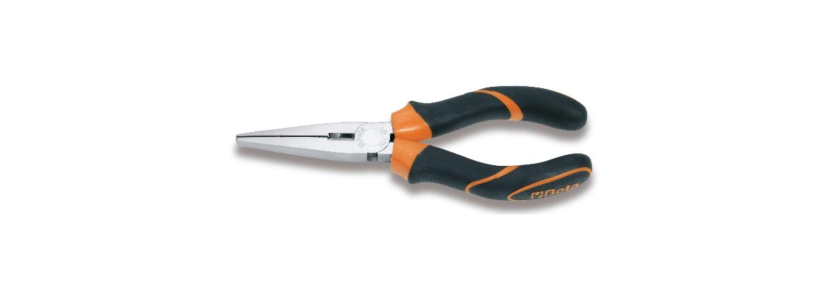 Beta 1162BM 160 Flat Nose Pliers Long Straight knurled