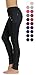 Prolific Health Women's Jean Look Jeggings Tights Yoga Many Colors Spandex Leggings Pants S-XXL (M/L, Black)