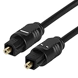 Cmple - TOSLink Optical Digital Audio Cable SPDIF Dolby Digital DTS Surround Sound Bar Cord - 25 Feet