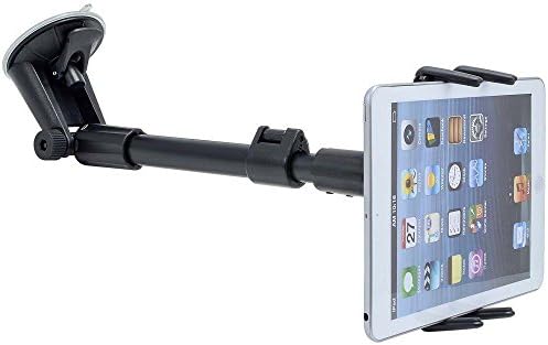 Tablet Car Mount, DigiMo Windshield Car Mount Window Holder with Adjustable Arm Extender for Lenovo ThinkPad X1/TAB 4/TAB 10 Tablet w/Anti-Vibration Swivel Lock Cradle (use with or without case)