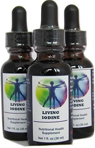 Living Iodine - (15% Strength) Iodine Crystal 5%, Potassium Iodine 10% (KI), Oxygen Water, Ionic Minerals, 1 fl.oz Bottle