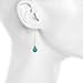Lux Accessories Dangle Teardrop Turquoise Stone Earrings