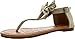 Amanda-15 Little Girls Flat Thong Sandals with Bow and Rhinestones