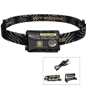 Nitecore NU25 Hoofdlamp – 360 Lumen USB Oplaadbare Hardloop Lamp – Lichtgewicht Waterdichte Hoofdlamp Met Rood Licht