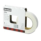 3M 256-1 Scotch 256 Printable Flatback Paper Tape, 24×55, 3″ Core, White, Office Central