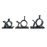 FireBee Adhesive Cable Clips Adjustable Wire Clamps Cable Tie Holders for Desk Wall Computer Electrical Cord (Black,3 Sizes,60 Pcs)