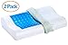 Dormire 2 Pack of Contour Cooling Gel Memory Foam Pillow with Removable Bamboo Soft Pillow Case - 21.5