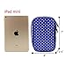 Teamoy Jewelry Travel Case Organizer - Small Storage Bag for Necklace, Earrings, Rings, Watch, Purple Dots
