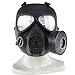 PeleusTech WST Head Mask Full Face Single Canister Electric Ventilative Biochemical Gas Mask[No Actual Anti-Virus Function] Toys Masks for Children, Cosplay,Halloween and Party - (Black)