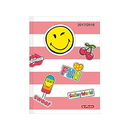 Herlitz 50009602 Schülerkalender 2017/18'SmileyWorld Girly', A6