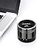 EasyAcc Mini Portable Bluetooth 4.0 Speaker with Mic, Indoor Outdoor Rechargeable Wireless Speaker, 3.5mm Aux, FM Function, Micro SD Card Support - Titanium Black