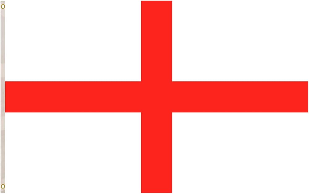 SHATCHI 5ft x 3ft England National Flag 152cm x 91cm with Eyelets Polyester