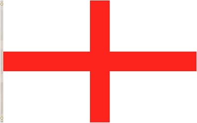 SHATCHI 5ft x 3ft England National Flag 152cm x 91cm with Eyelets Polyester