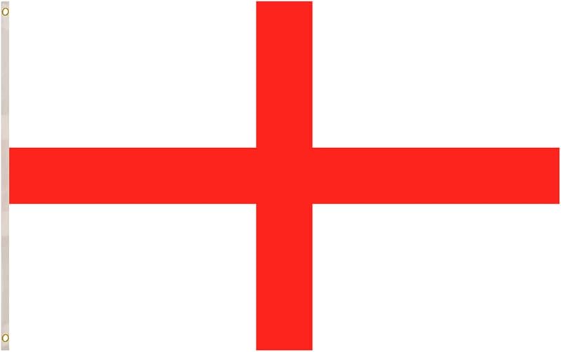 SHATCHI 5ft x 3ft England National Flag 152cm x 91cm with Eyelets Polyester