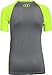 Under Armour Boys' HeatGear Armour Up Digi Fitted Short Sleeve Shirt, Fuel Green (363)/Graphite, Youth X-Small