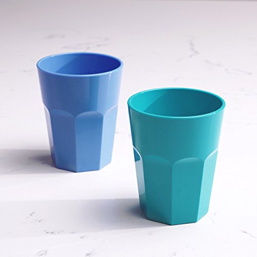Cupture The Small Cup - Plastic Tumblers, 12 oz, 6-Pack (Assorted Colors)