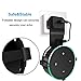 Echo Dot 2nd Generation Wall Mount Hanger Holder Stand, Alexa Accessories Outlet Speaker Holder Round Voice Assistants Stand Your Smart Home with Short Cable (Black)