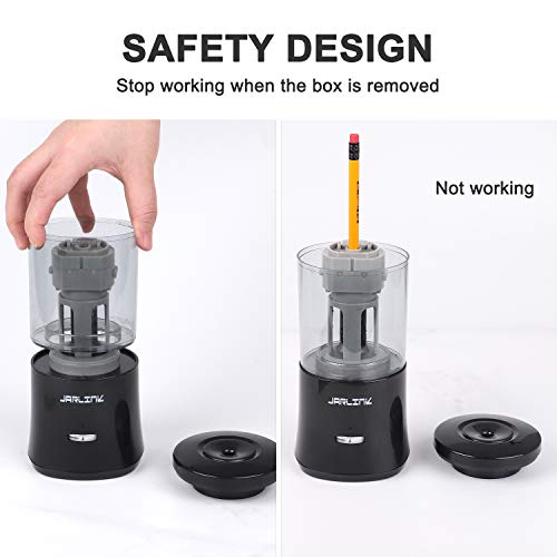 JARLINK Electric Pencil Sharpener, Fully Automated Rechargeable