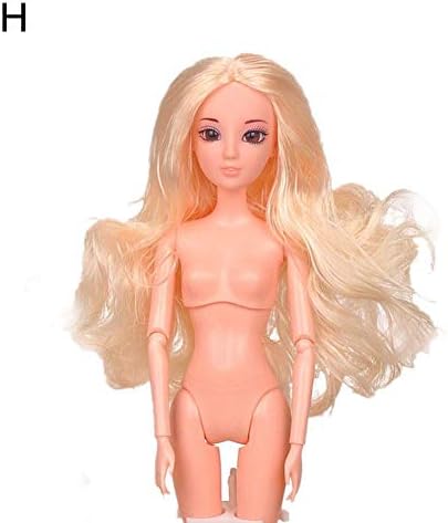 Highjump Naked Doll 1/6 BJD Doll 12 Movable Jointed Dolls,DIY 3D Head Acrylic Eyes Ball Joint Doll Nude Body